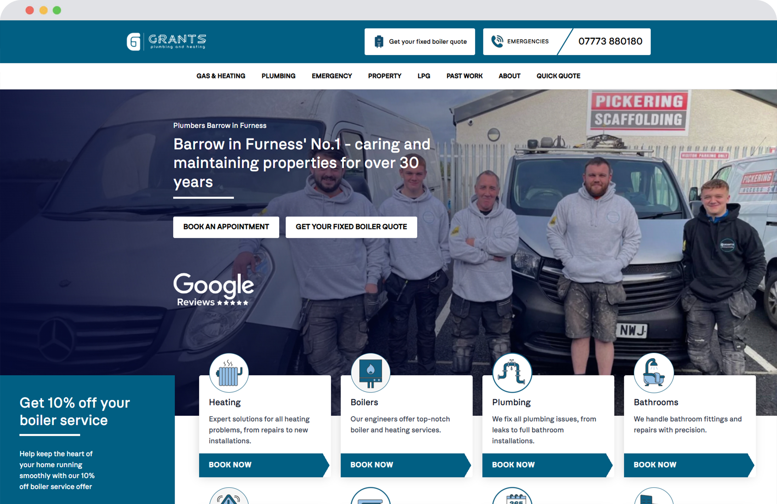 Grant's Plumbing and Heating case study